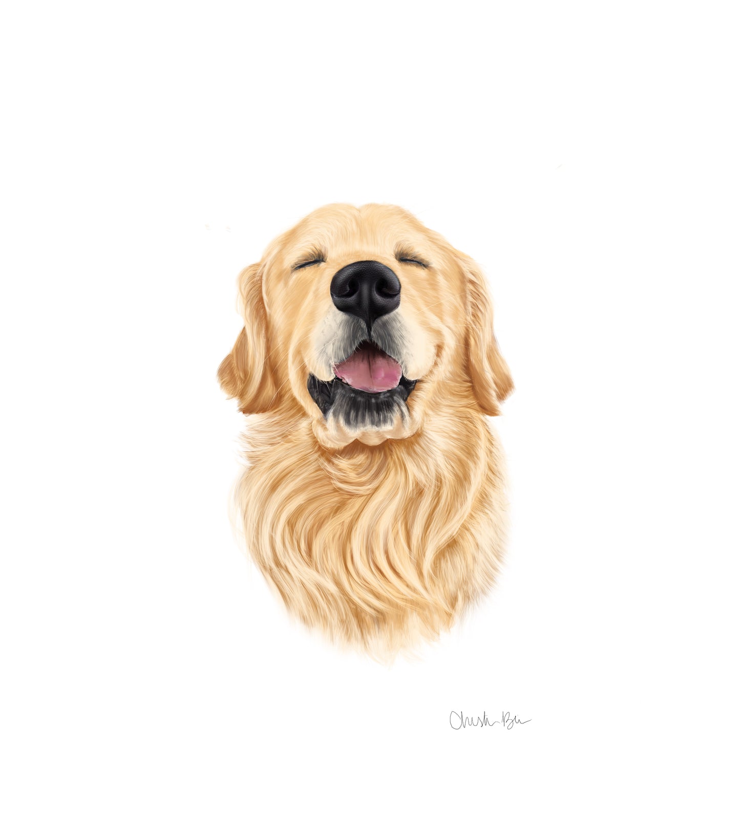 CUSTOM Pet Portrait Painting (hand-illustrated)