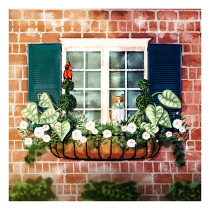 Sill Life: Paws & Planters Prints