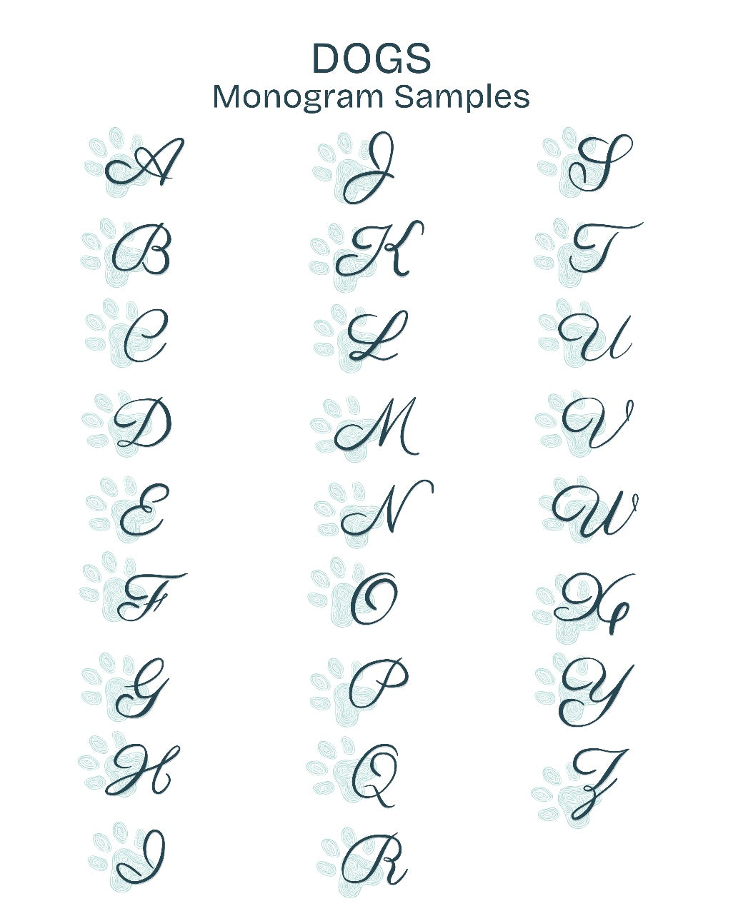 Gouache & Pencil Monogram Portraits
