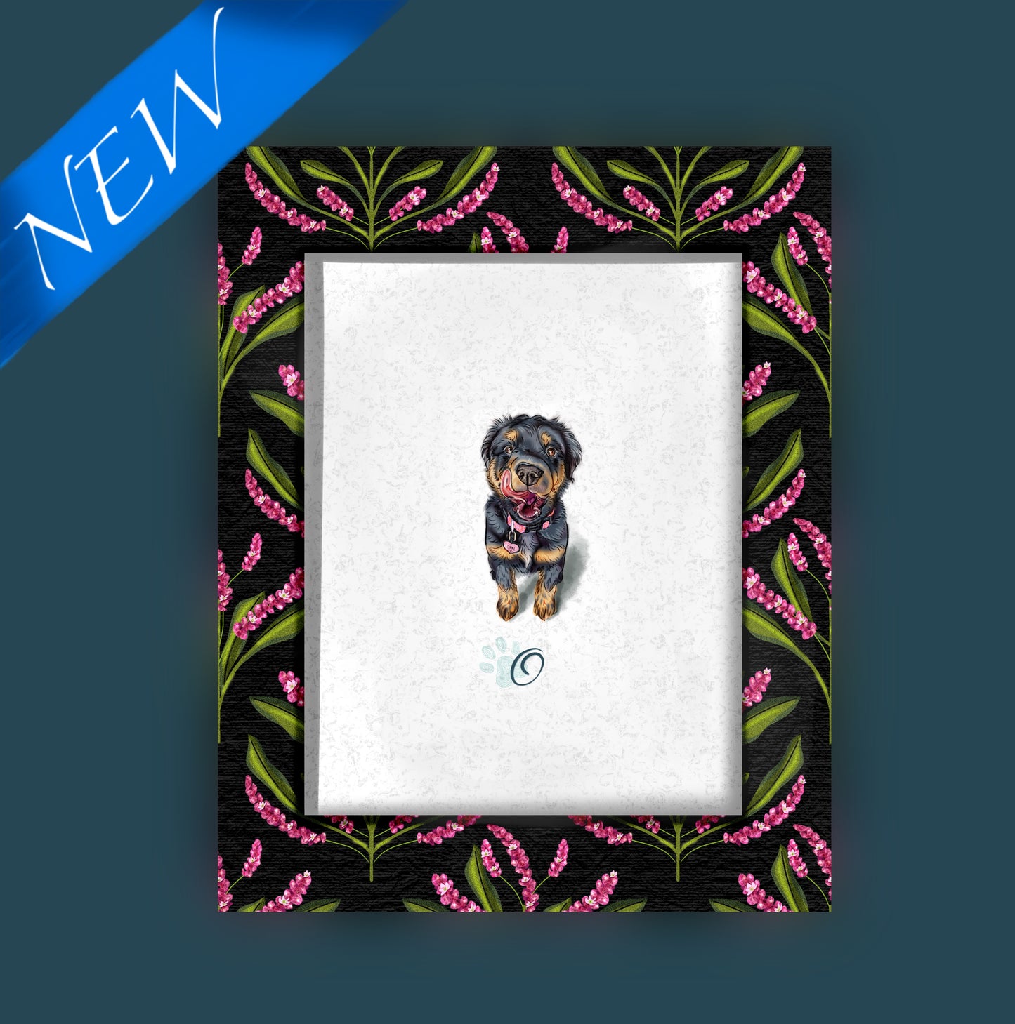 Gouache & Pencil Monogram Portraits