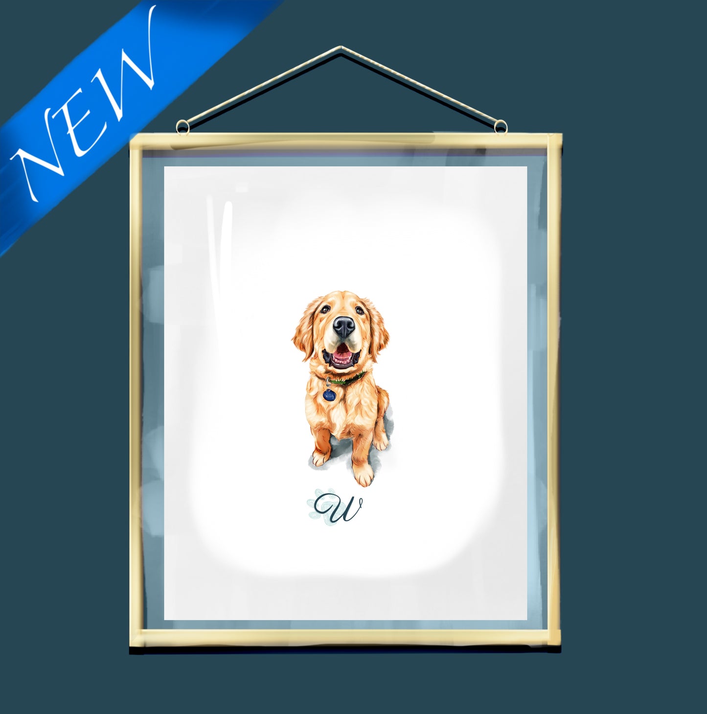 Gouache & Pencil Monogram Portraits