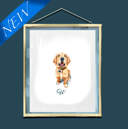 Gouache & Pencil Monogram Portraits