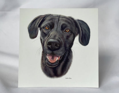 CUSTOM Realistic Pet Portrait (hand-illustrated)
