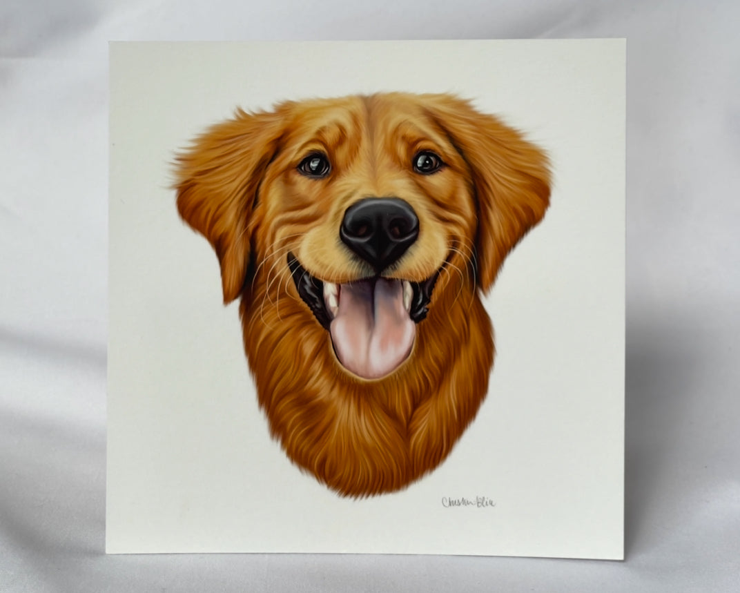 CUSTOM Realistic Pet Portrait (hand-illustrated)