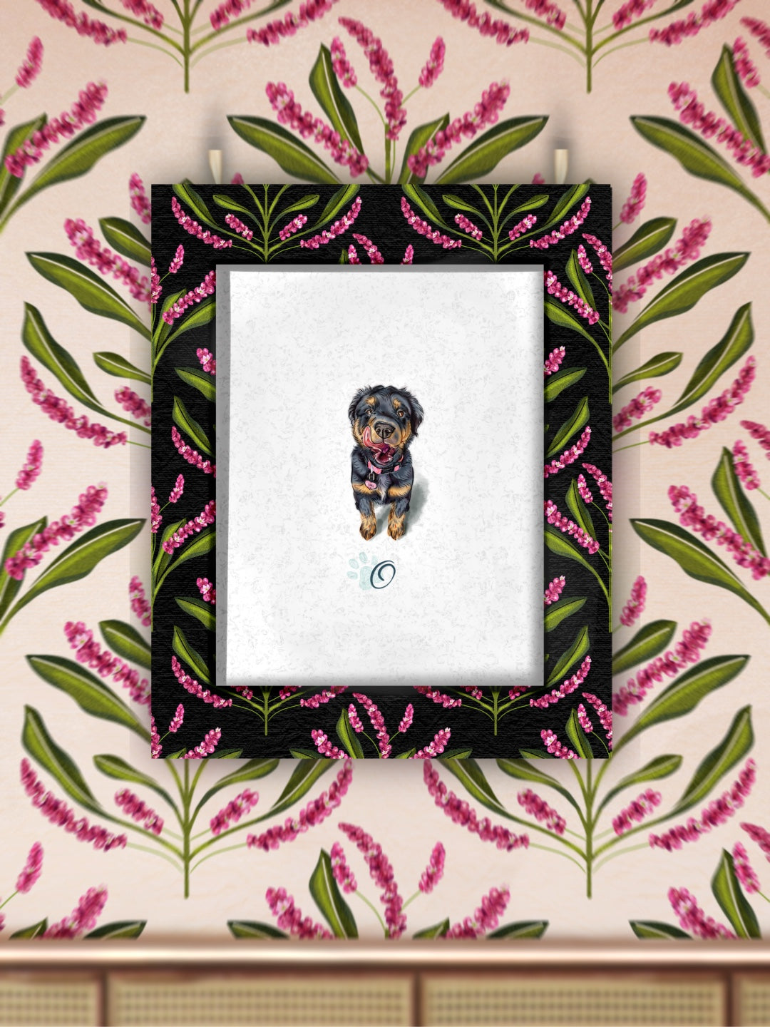 Gouache & Pencil Monogram Portraits