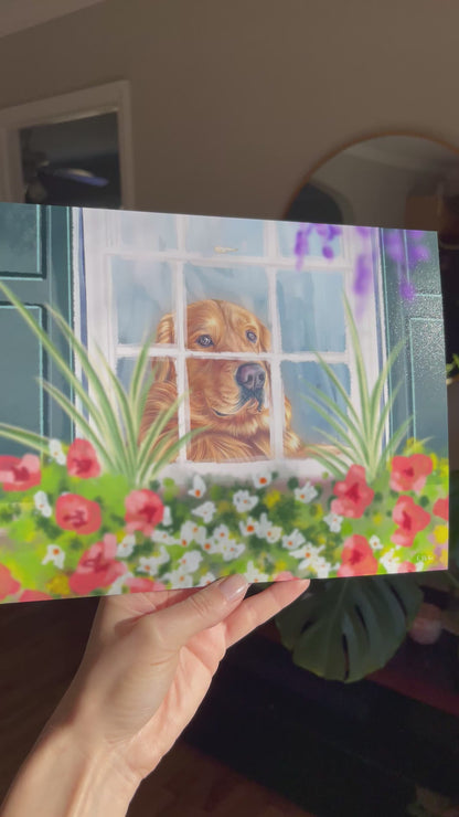 "Window Box Watcher" Print