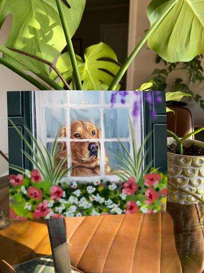 "Window Box Watcher" Print